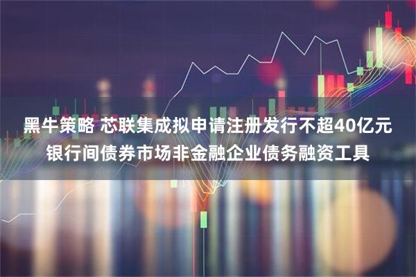 黑牛策略 芯联集成拟申请注册发行不超40亿元银行间债券市场非金融企业债务融资工具