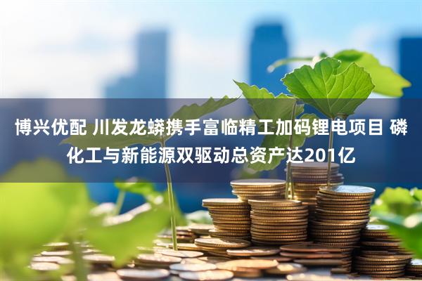 博兴优配 川发龙蟒携手富临精工加码锂电项目 磷化工与新能源双驱动总资产达201亿
